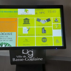 Pupitre tactile détail Basse-Goulaine 44 Pupitre tactile détail Basse-Goulaine 44